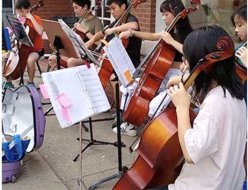 “Cellos for Charity” Busk for WorkWell